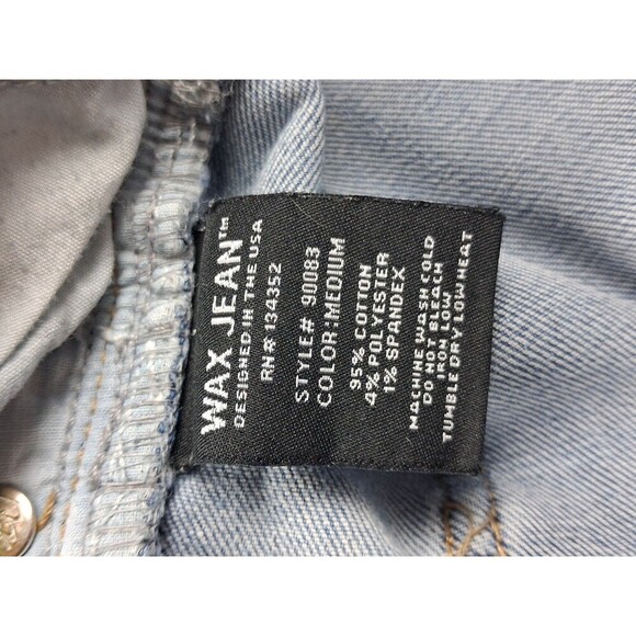 WAX JEAN LOS ANGELES TORN KNEE DISTRESS, SKINNY JEAN LIGHT BLUE COLOR - Picture 5 of 15